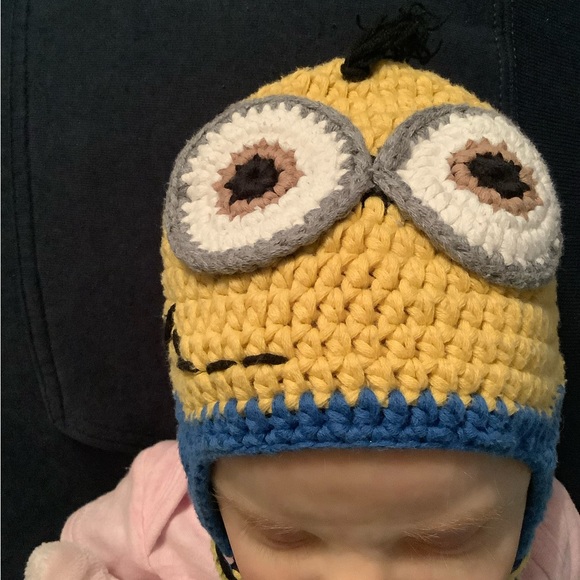 Infant Minion Knit Hat 3M - Picture 3 of 3